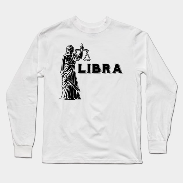 Libra Long Sleeve T-Shirt by xxtinastudio